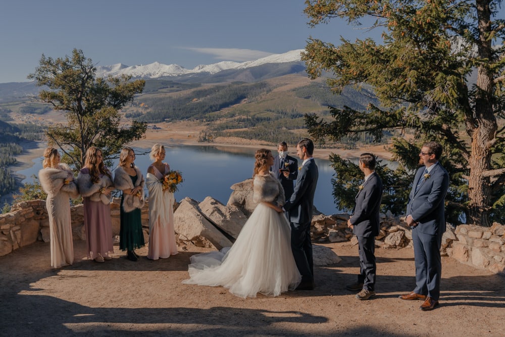 couples ceremony at sapphire point overlook